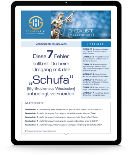 Schufa & Co - Checkliste & Musterbriefe